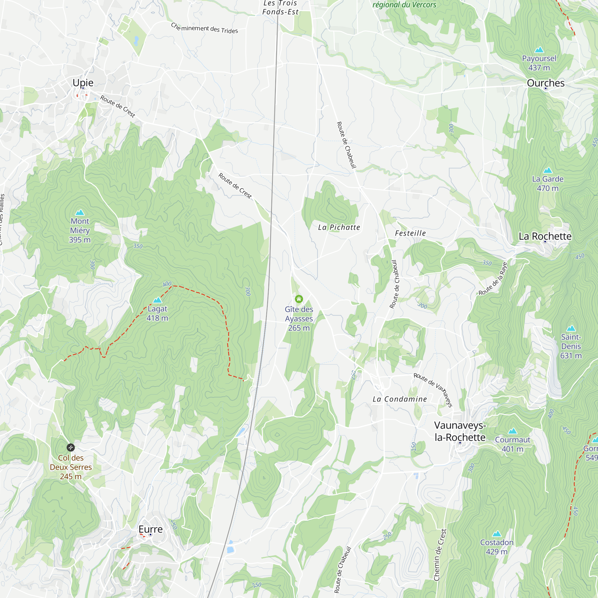 Gîte des Ayasses map