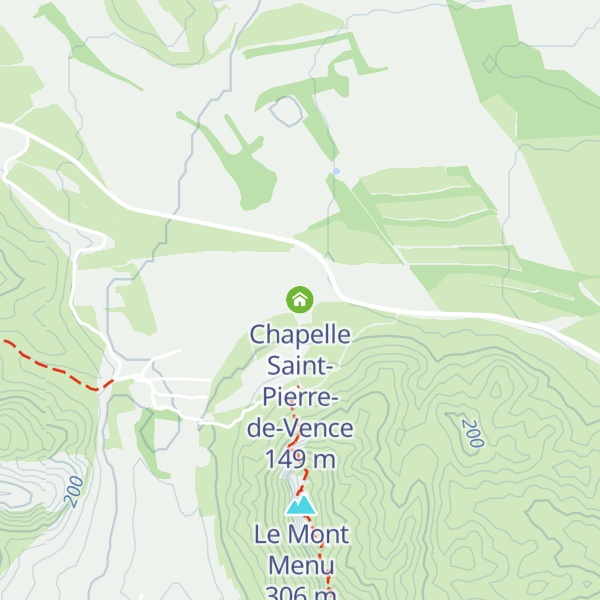 Map of Chapelle Saint-Pierre-de-Vence