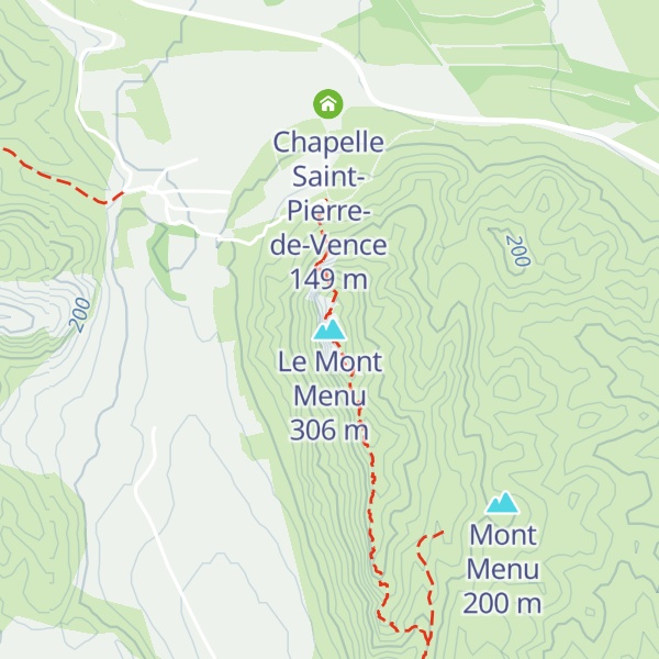 Map of Le Mont Menu