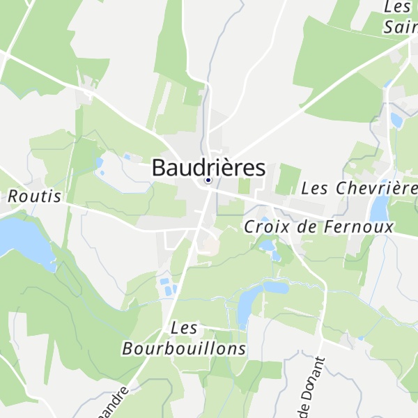 Map of Gîte de groupe Perrusson