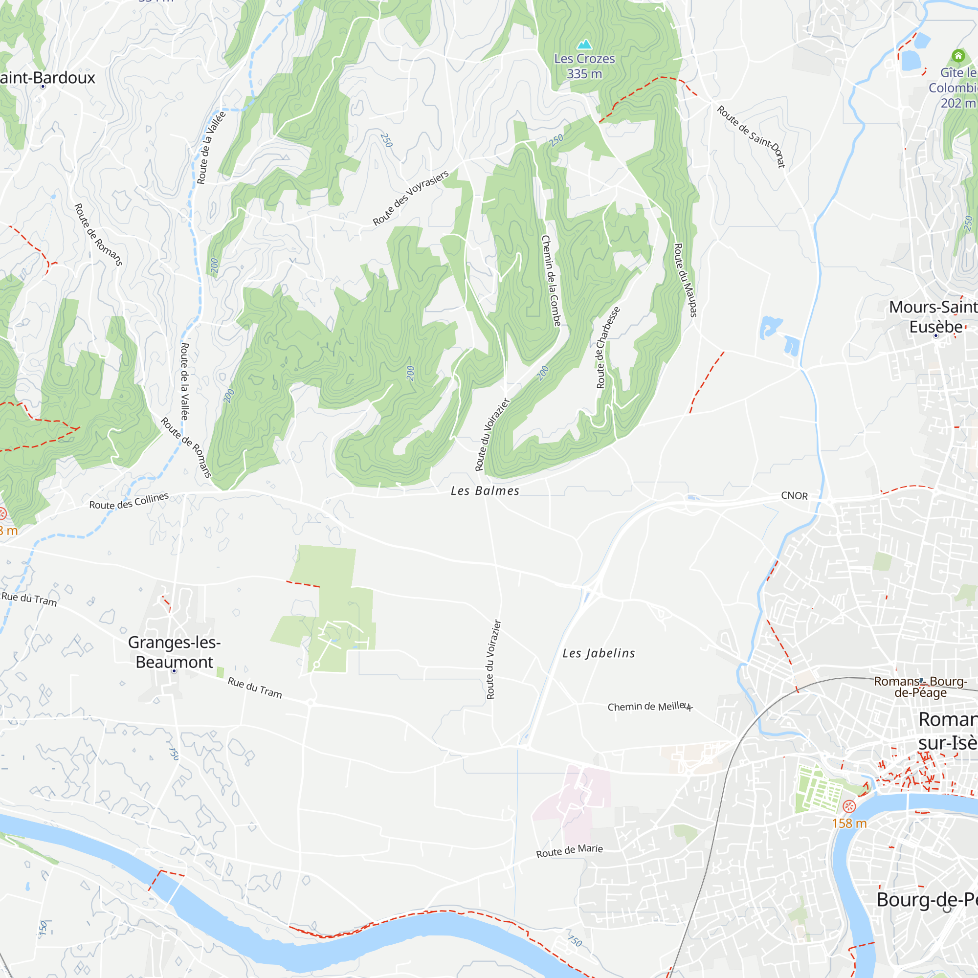 Gîte du Hameau des Balmes map