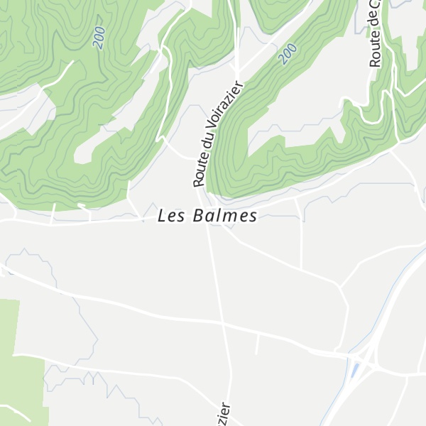 Map of Gîte du Hameau des Balmes