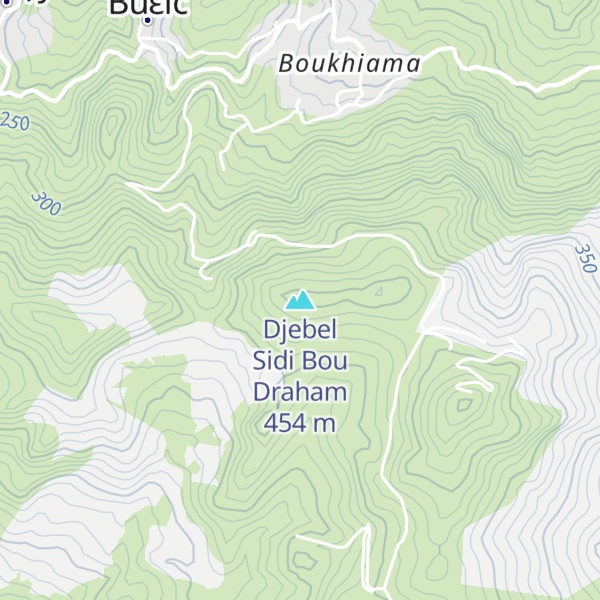 Map of Djebel Sidi Bou Draham