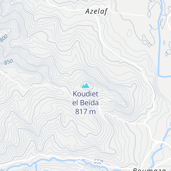 Map of Koudiet el Beïda