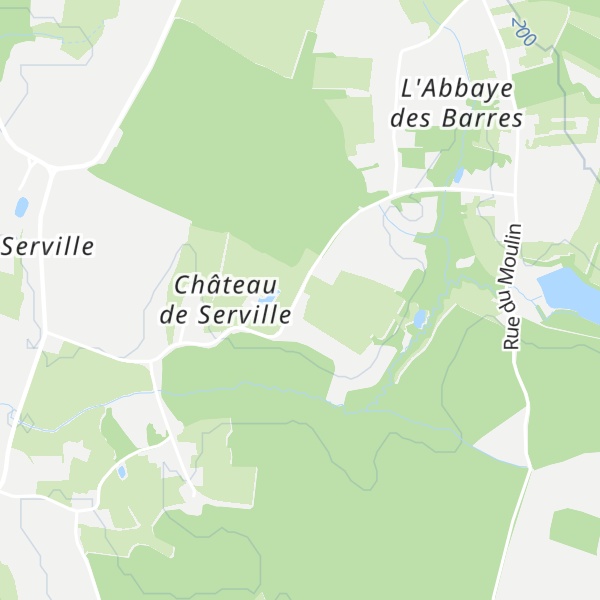 Map of Gîte Naturiste des Chênes