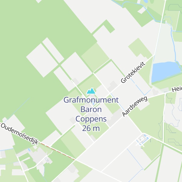 Map of Grafmonument Baron Coppens