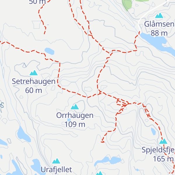 Map of Bjørkhaugen