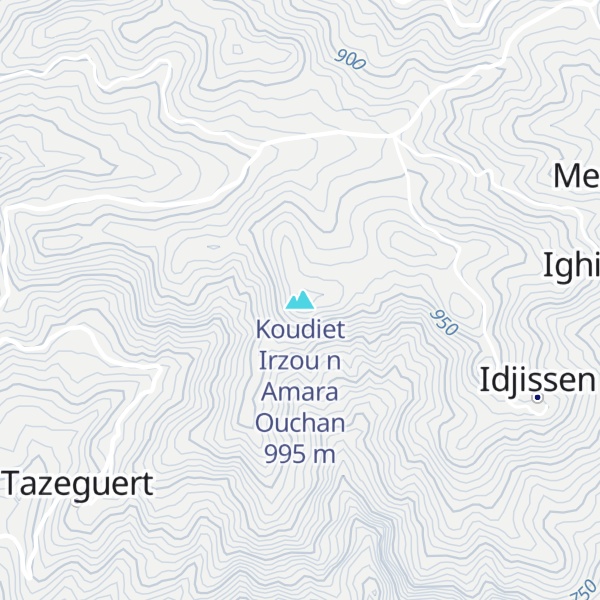 Map of Koudiet Irzou n Amara Ouchan