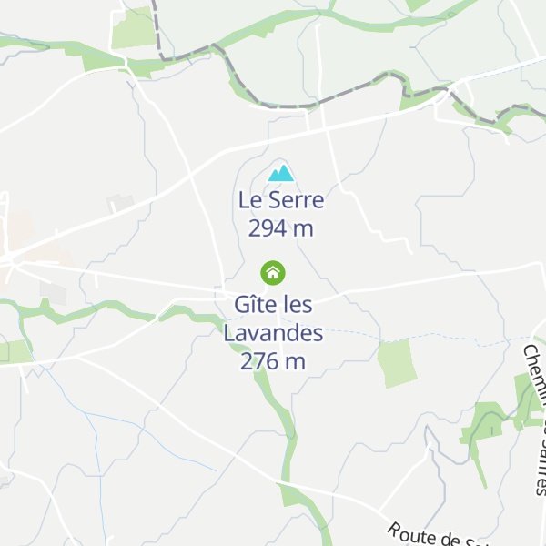 Map of Gîte les Lavandes