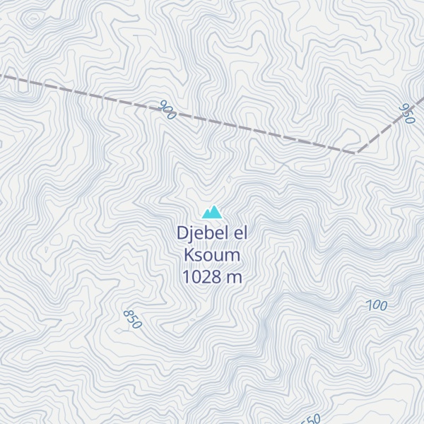 Map of Djebel el Ksoum