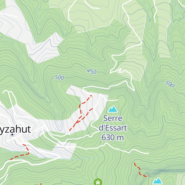 Map of Les Ourières