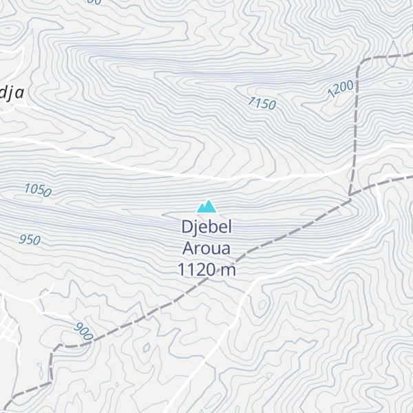 Map of Djebel Aroua