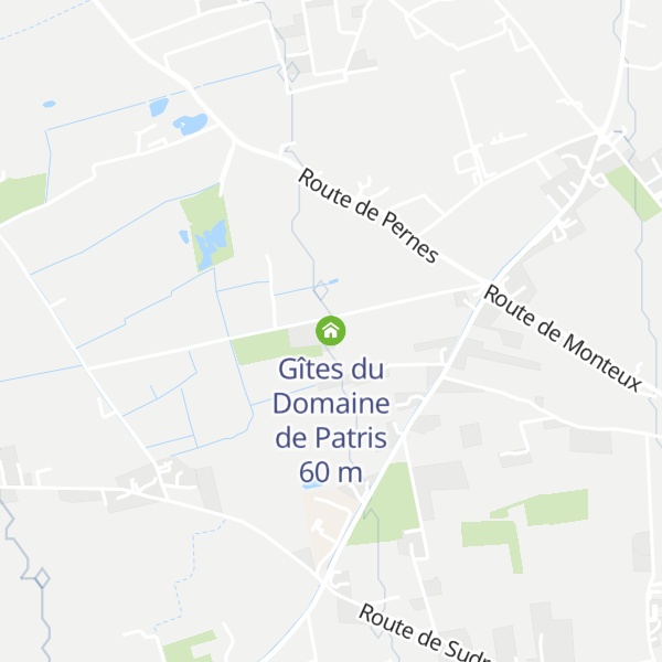 Map of Gîtes du Domaine de Patris