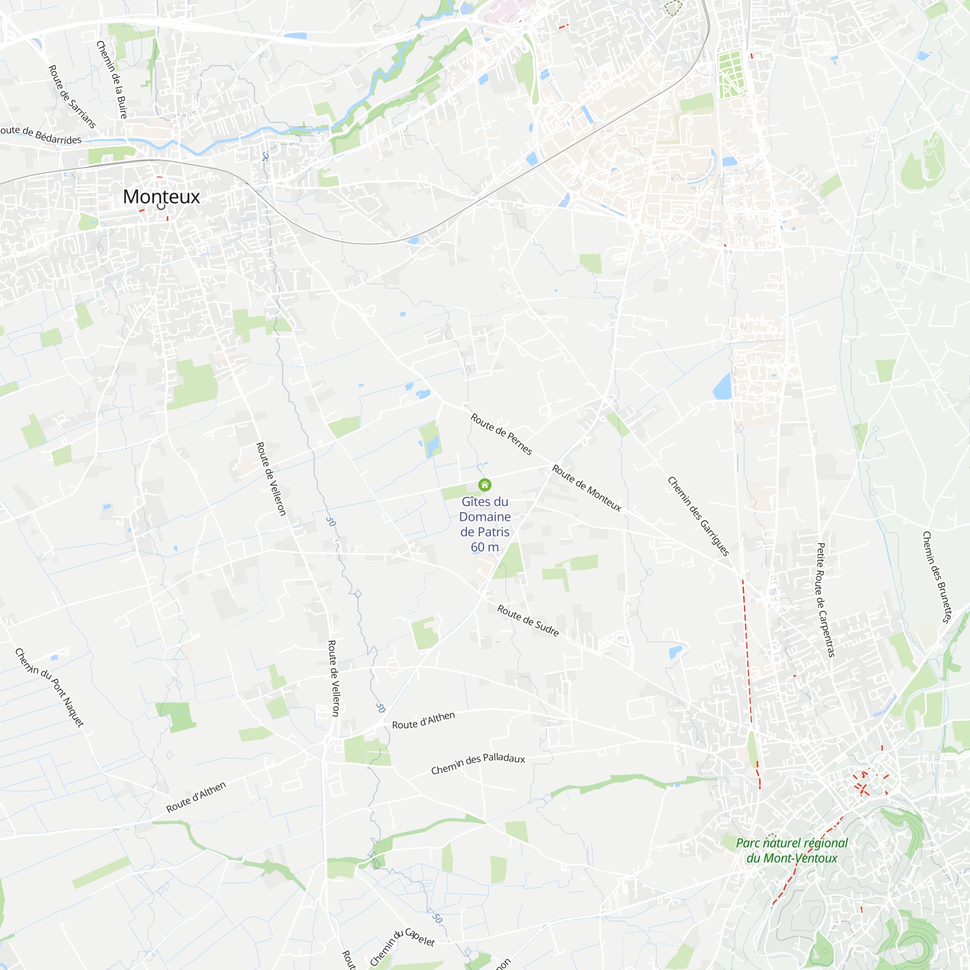 Gîtes du Domaine de Patris map