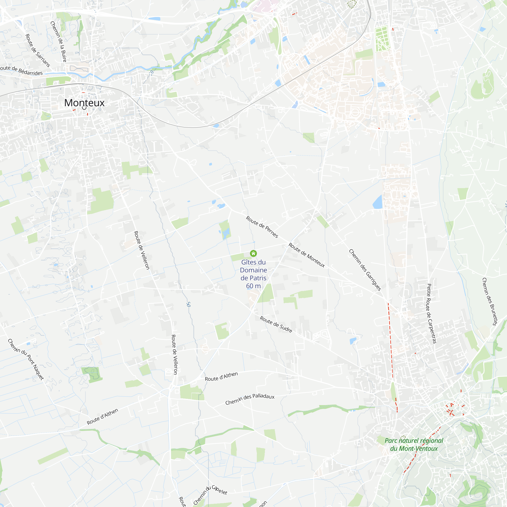 Gîtes du Domaine de Patris map
