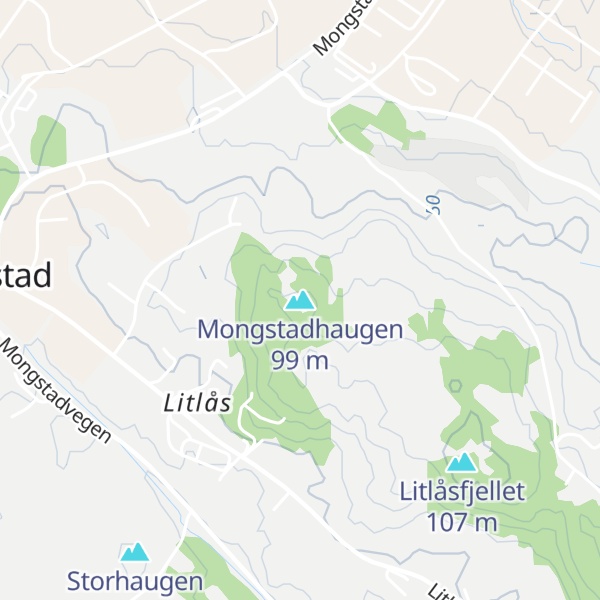 Map of Mongstadhaugen