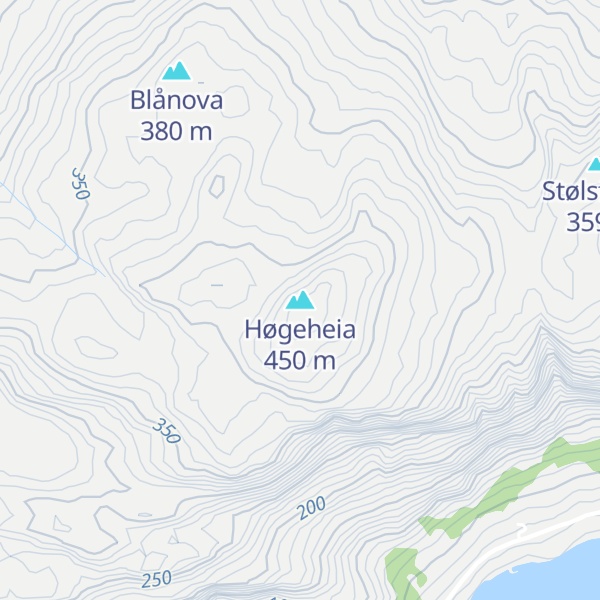 Map of Høgeheia