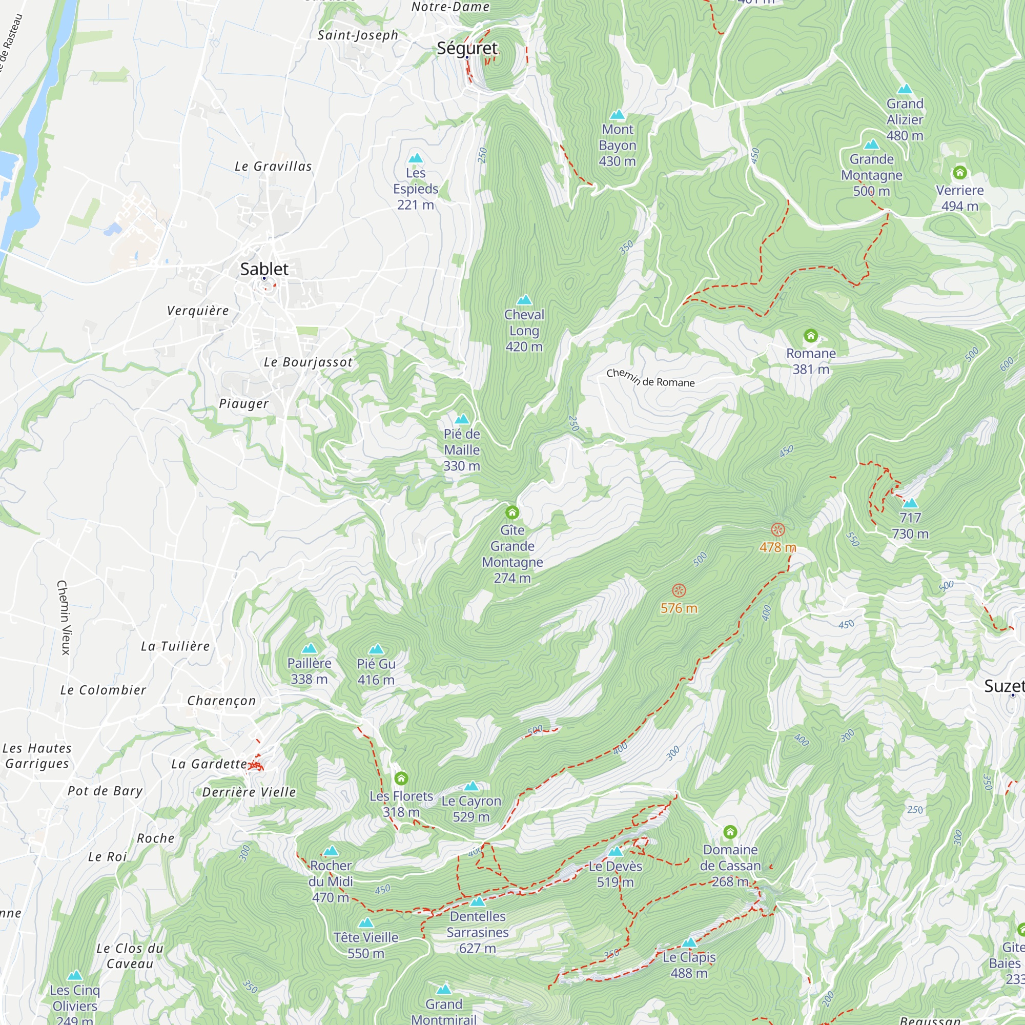 Gîte Grande Montagne map