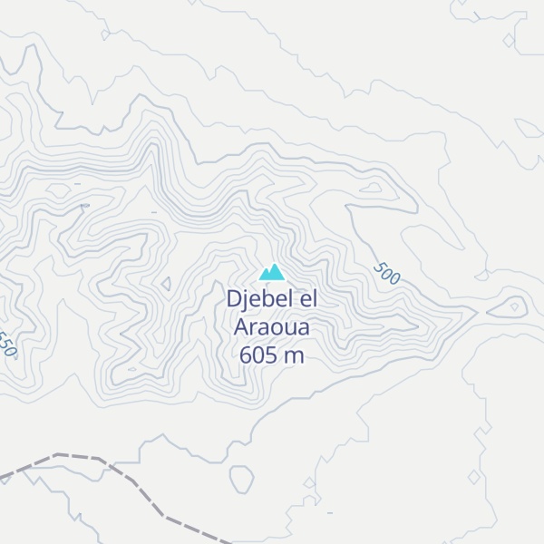 Map of Djebel el Araoua
