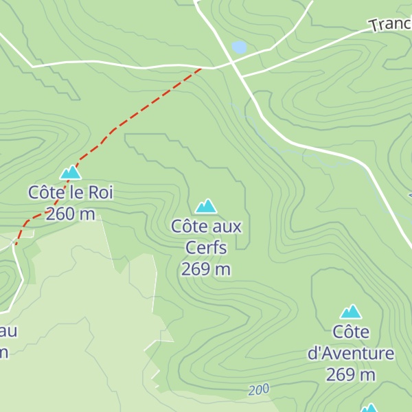 Map of Côte aux Cerfs