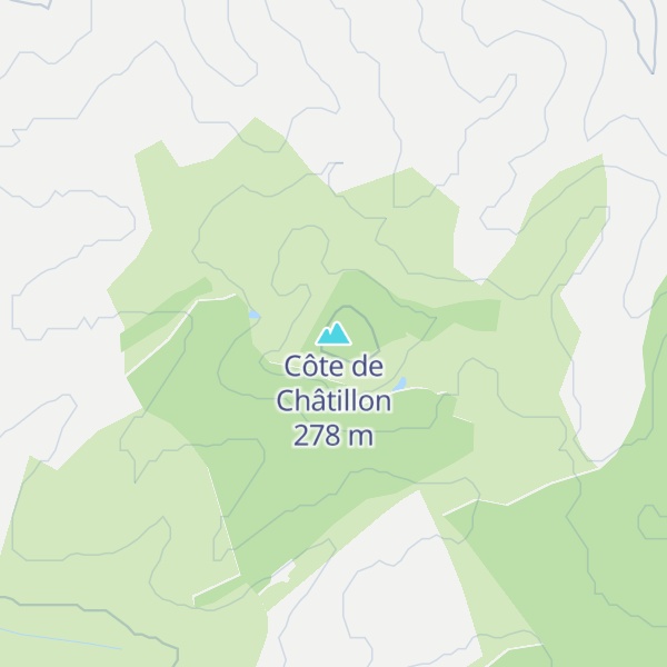 Map of Côte de Châtillon