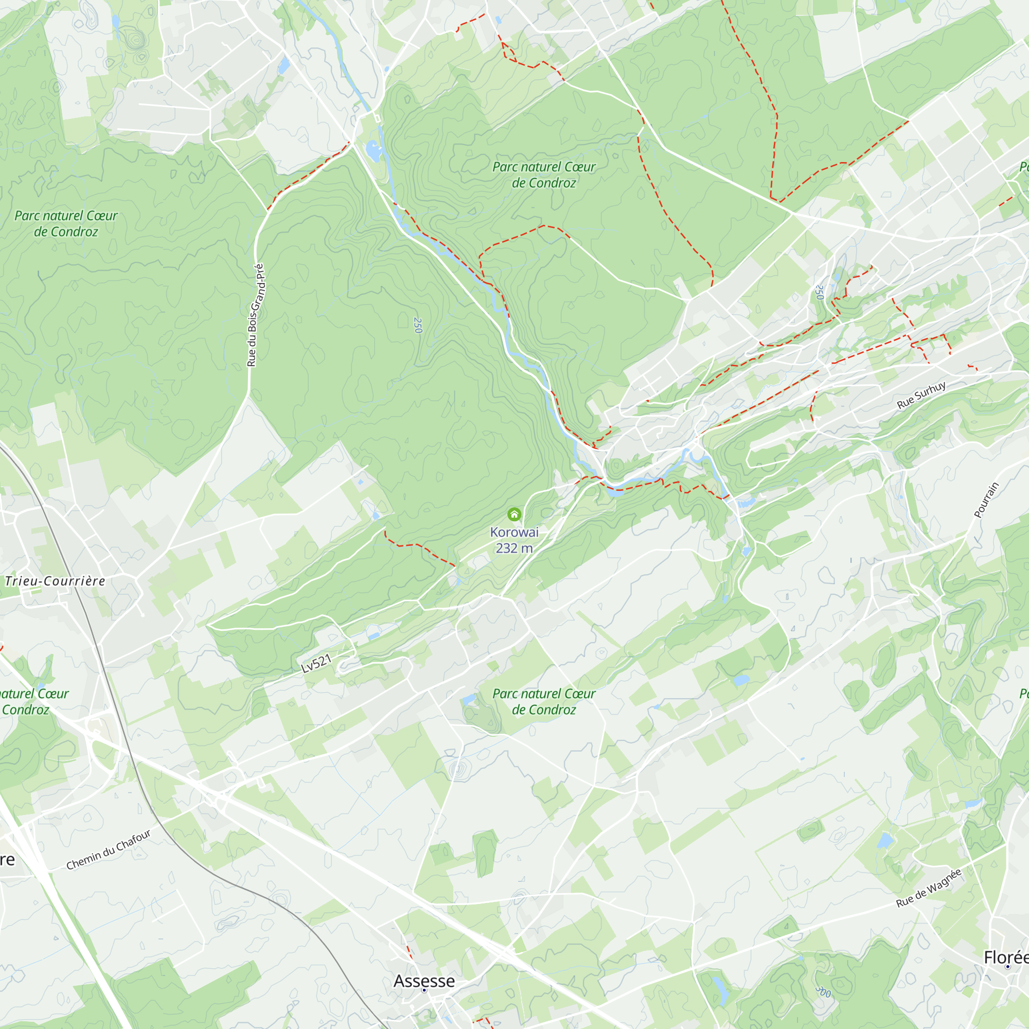 Korowai map