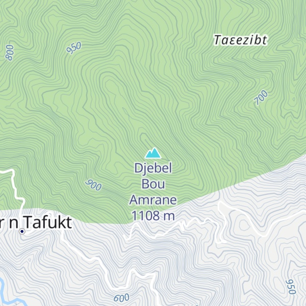 Map of Djebel Bou Amrane