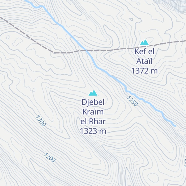 Map of Djebel Kraïm el Rhar