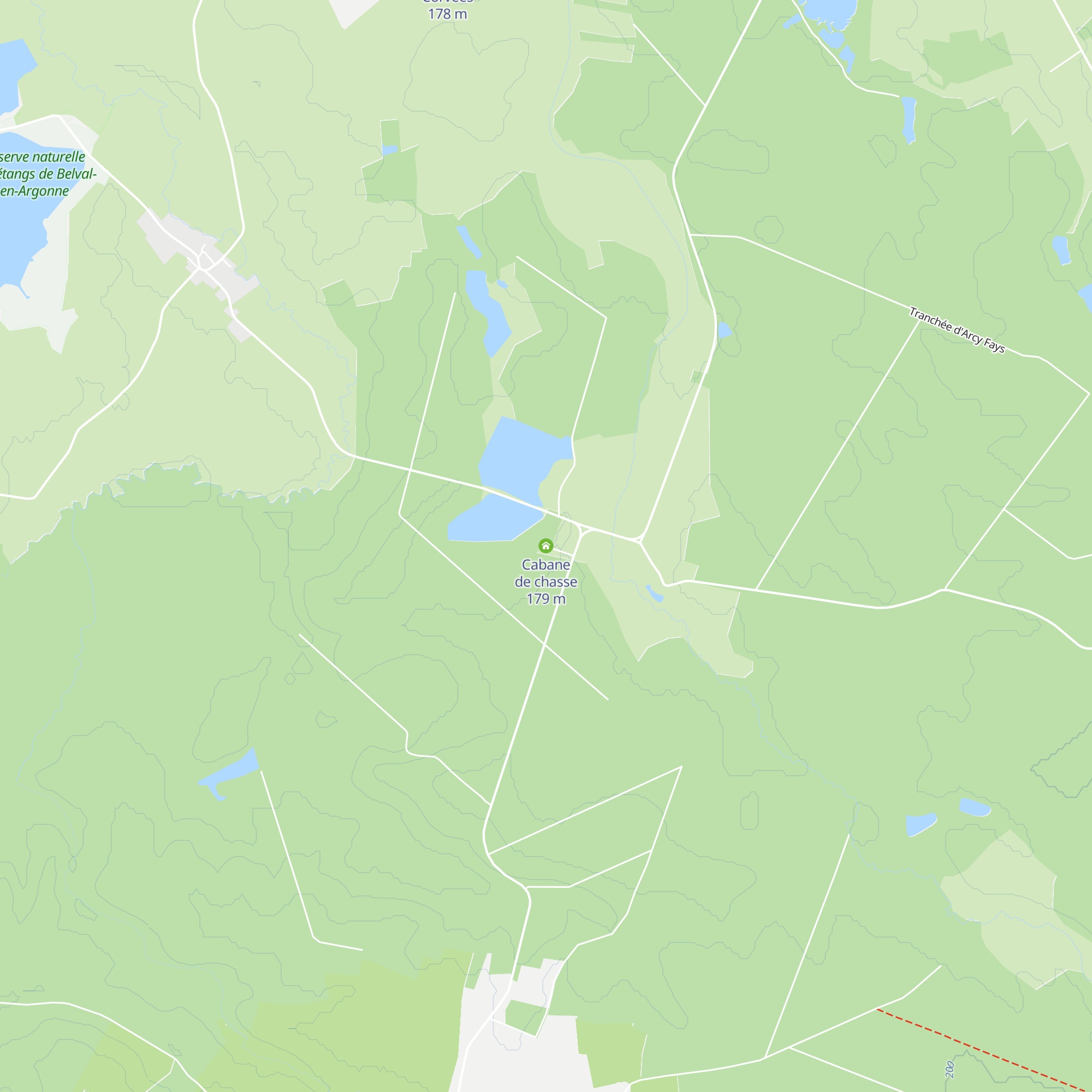 Cabane de chasse map