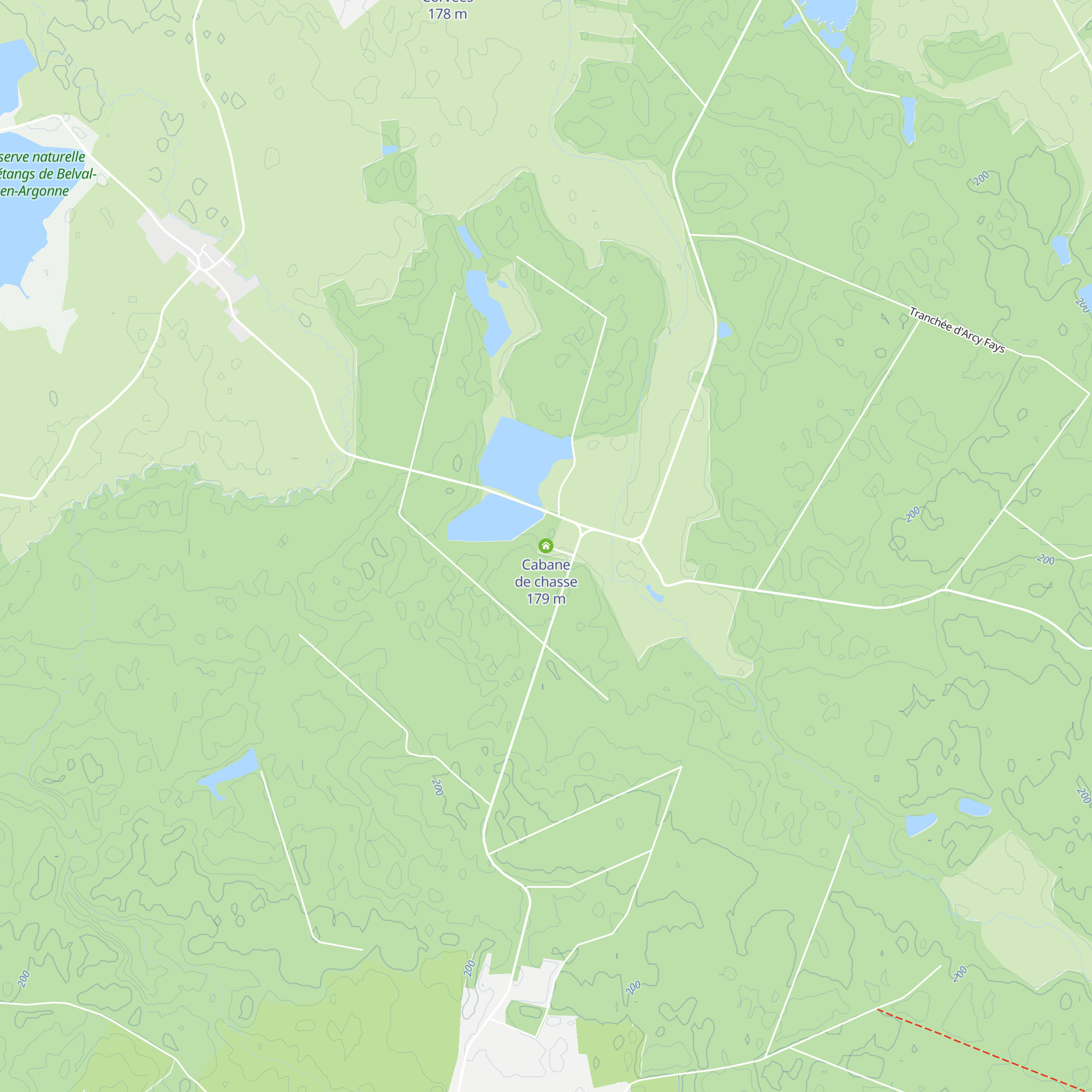 Cabane de chasse map