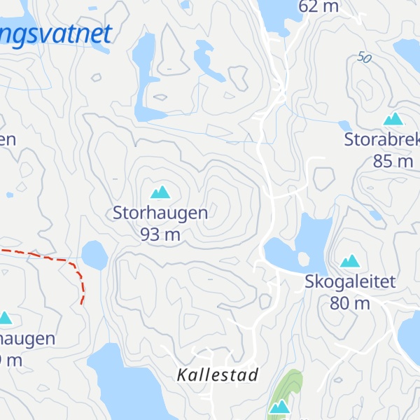 Map of Austre Storhaugen