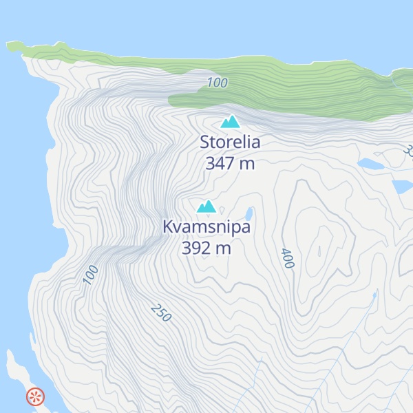 Map of Kvamsnipa