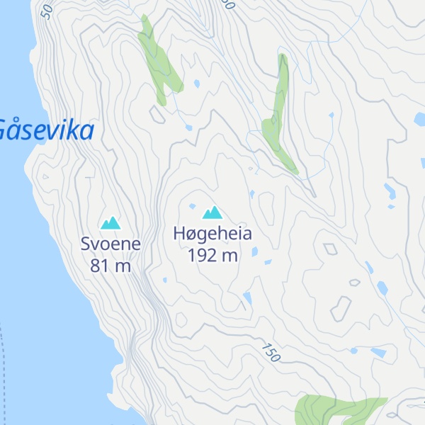 Map of Høgeheia