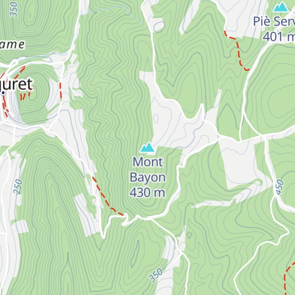 Map of Mont Bayon