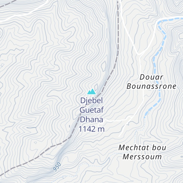 Map of Djebel Guetaf Dhana