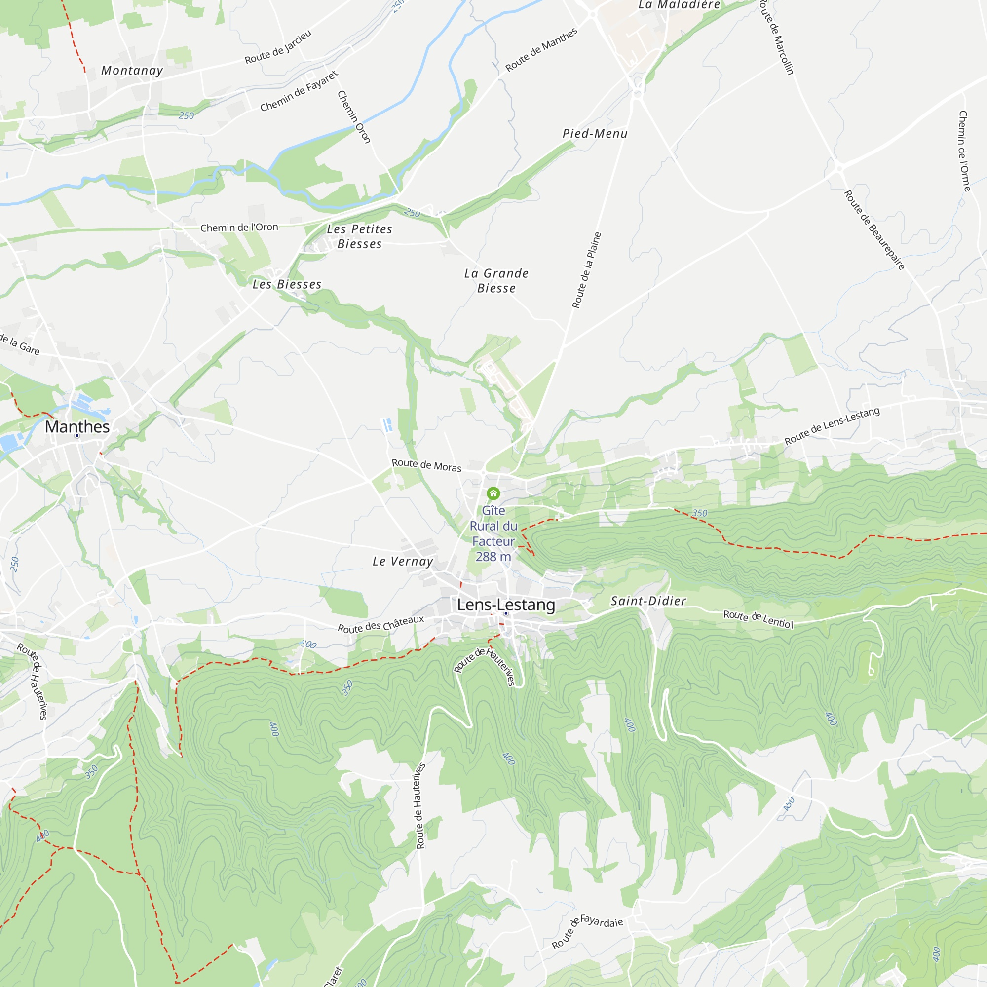 Gîte Rural du Facteur map