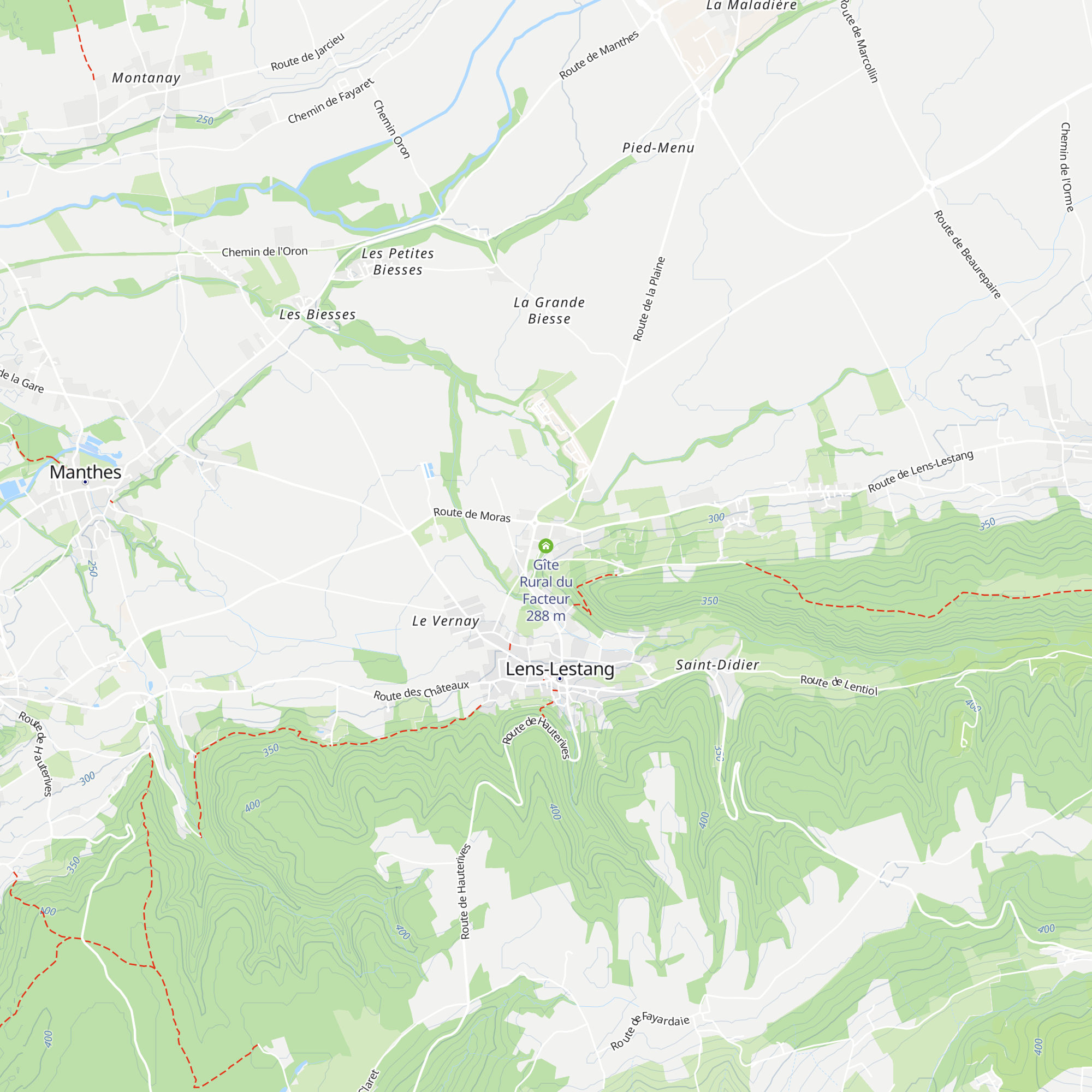 Gîte Rural du Facteur map
