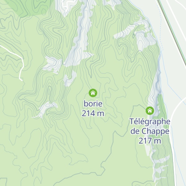 Map of borie