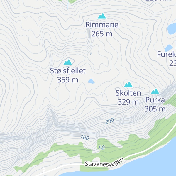 Map of Myrahaugane