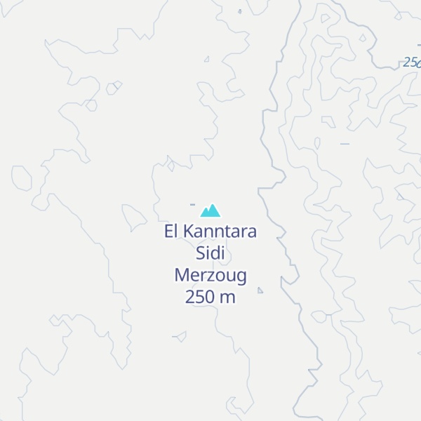 Map of El Kanntara Sidi Merzoug