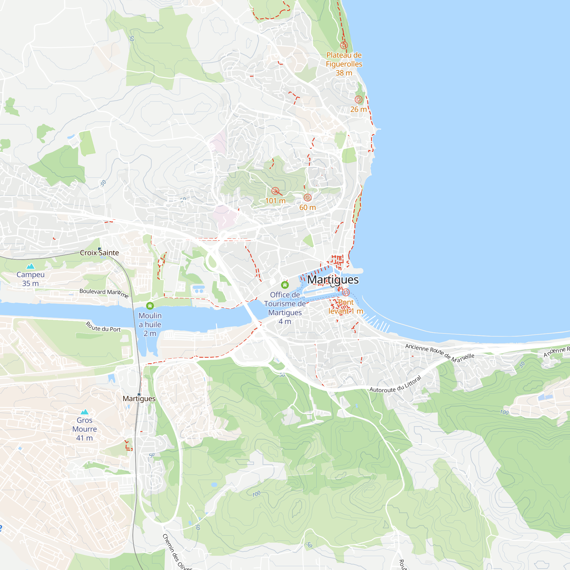 Office de Tourisme de Martigues map