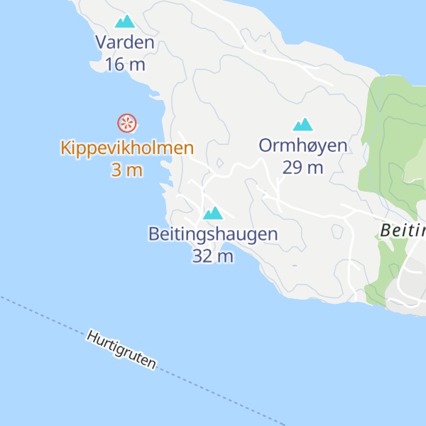 Map of Beitingshaugen