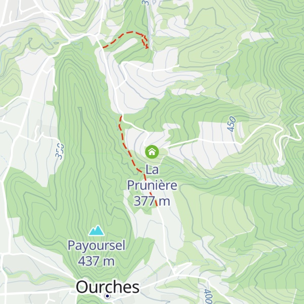 Map of La Prunière