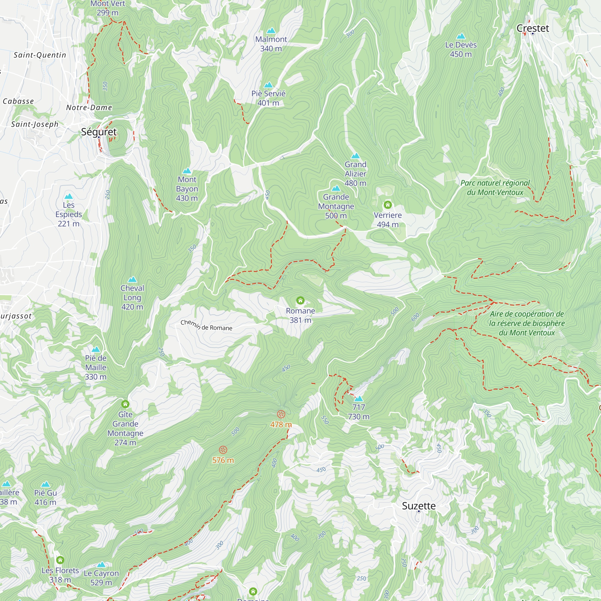 Romane map