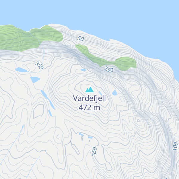 Map of Vardefjell