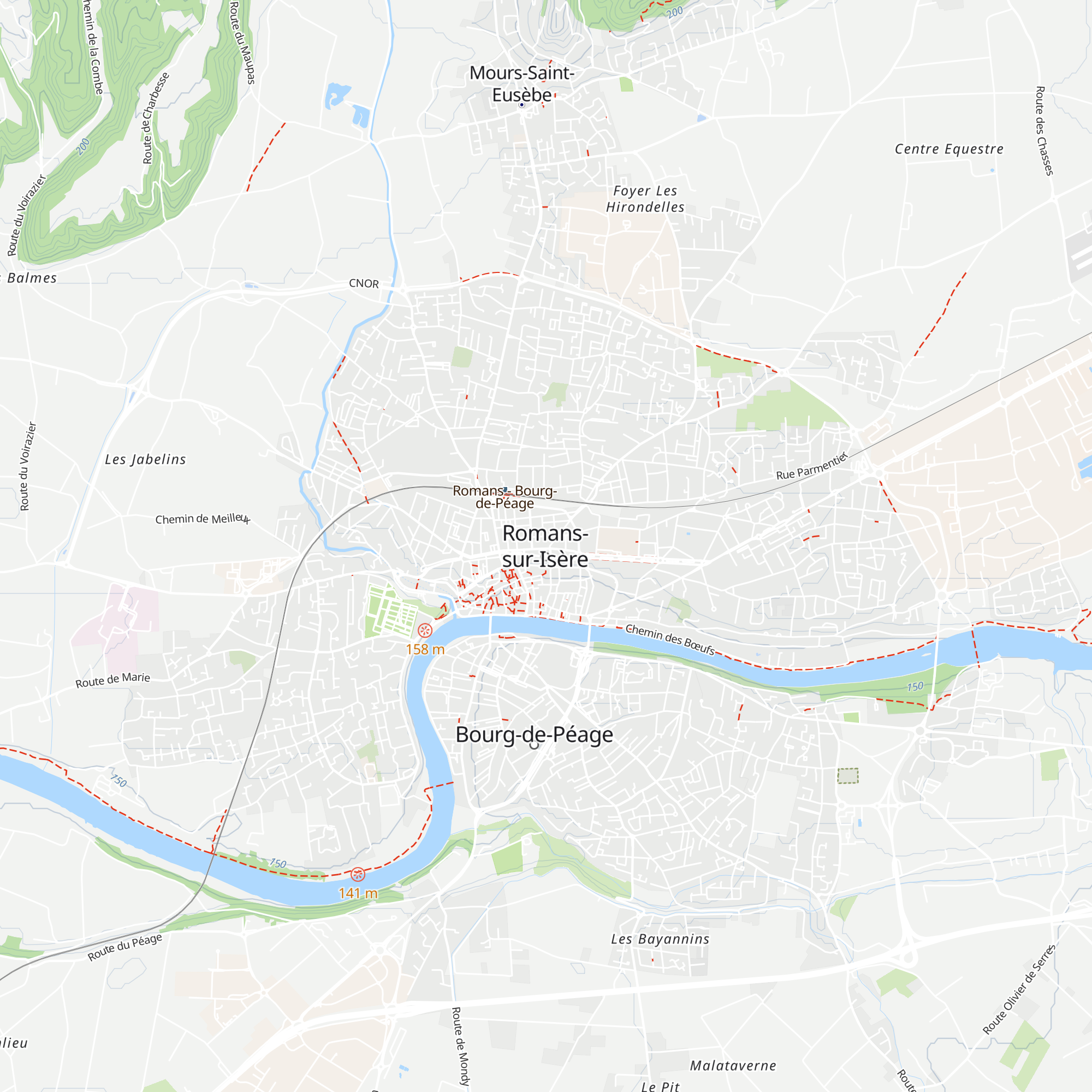 Office de tourisme de Romans map