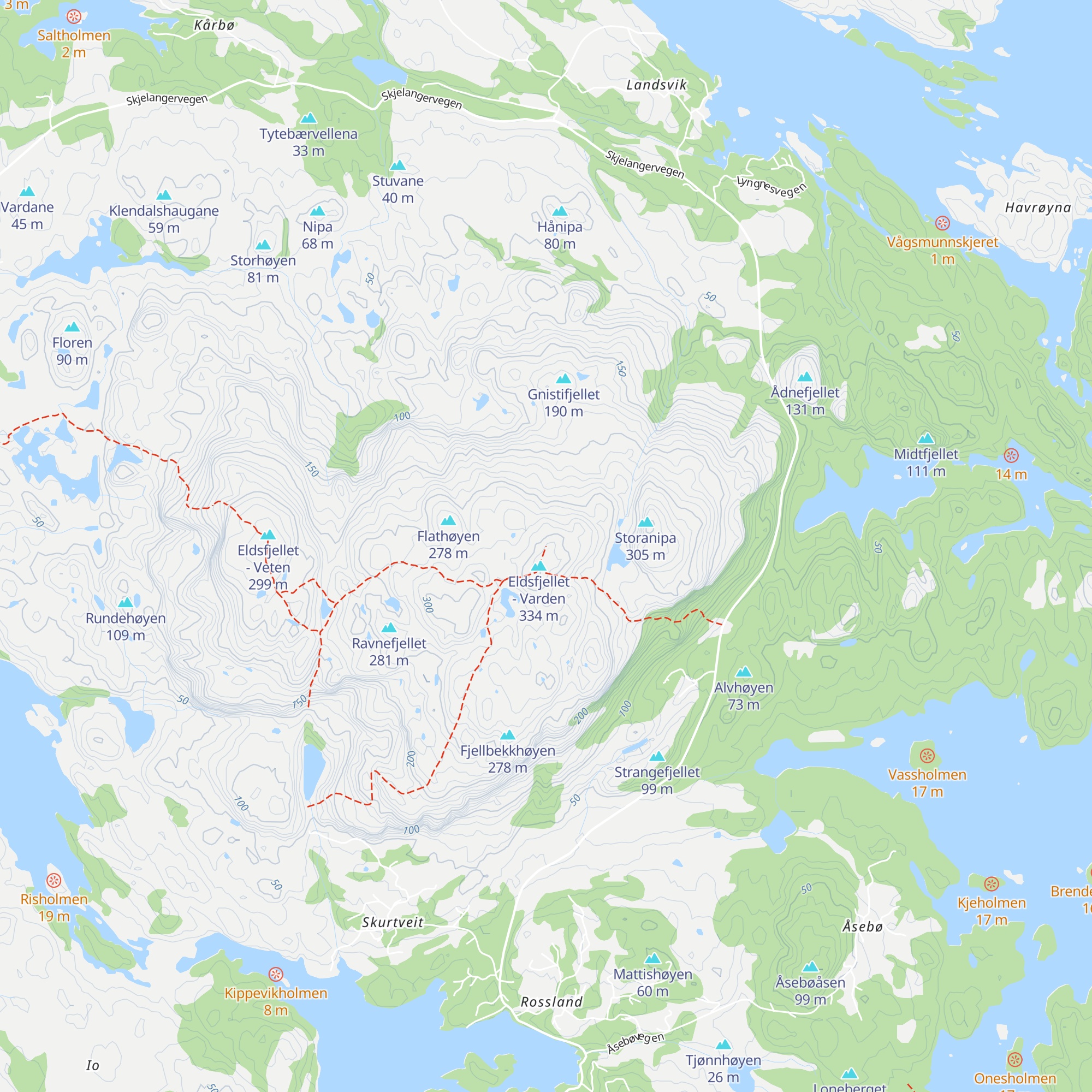 Dagsturhytta Eldsbu map
