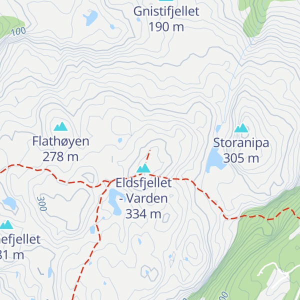 Map of Dagsturhytta Eldsbu