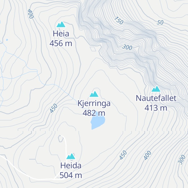 Map of Kjerringa