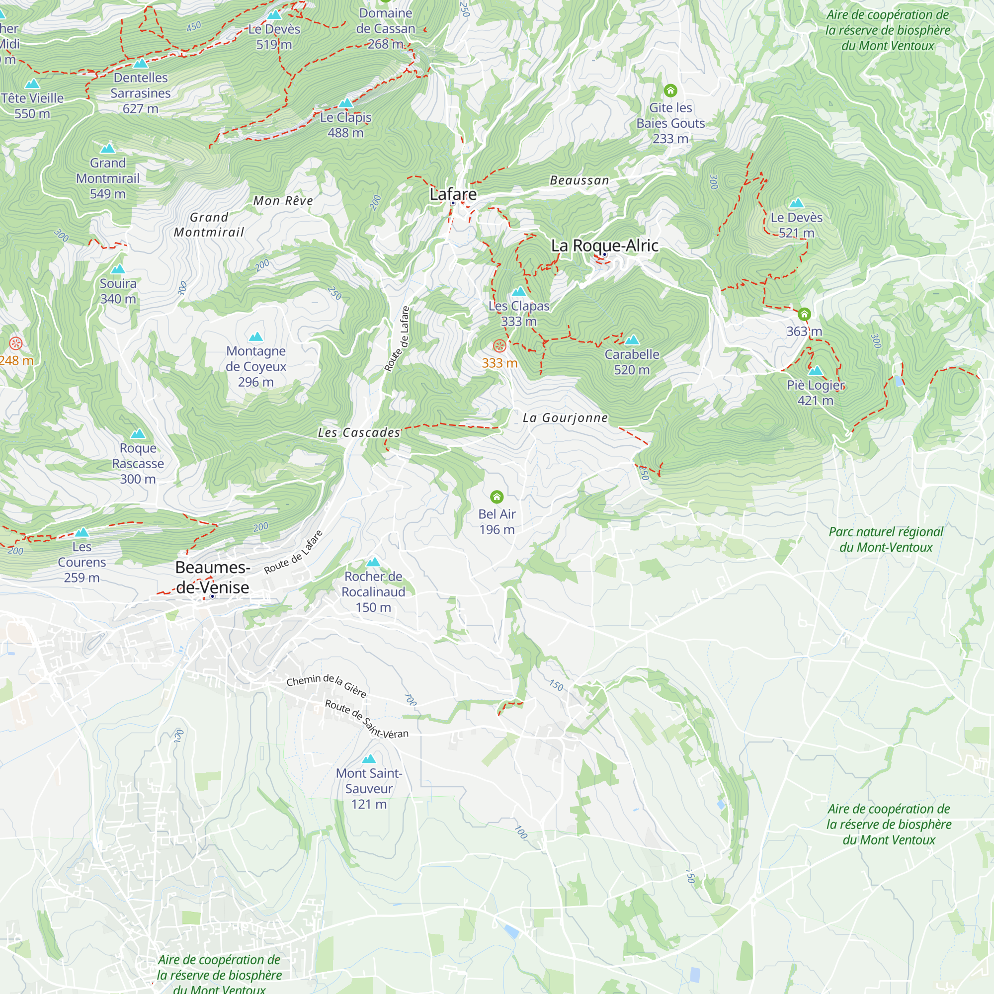 Bel Air map